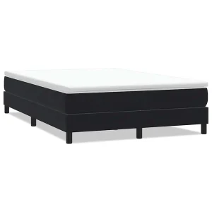 Bed boxspring zonder matras 160×220 cm fluweel zwart