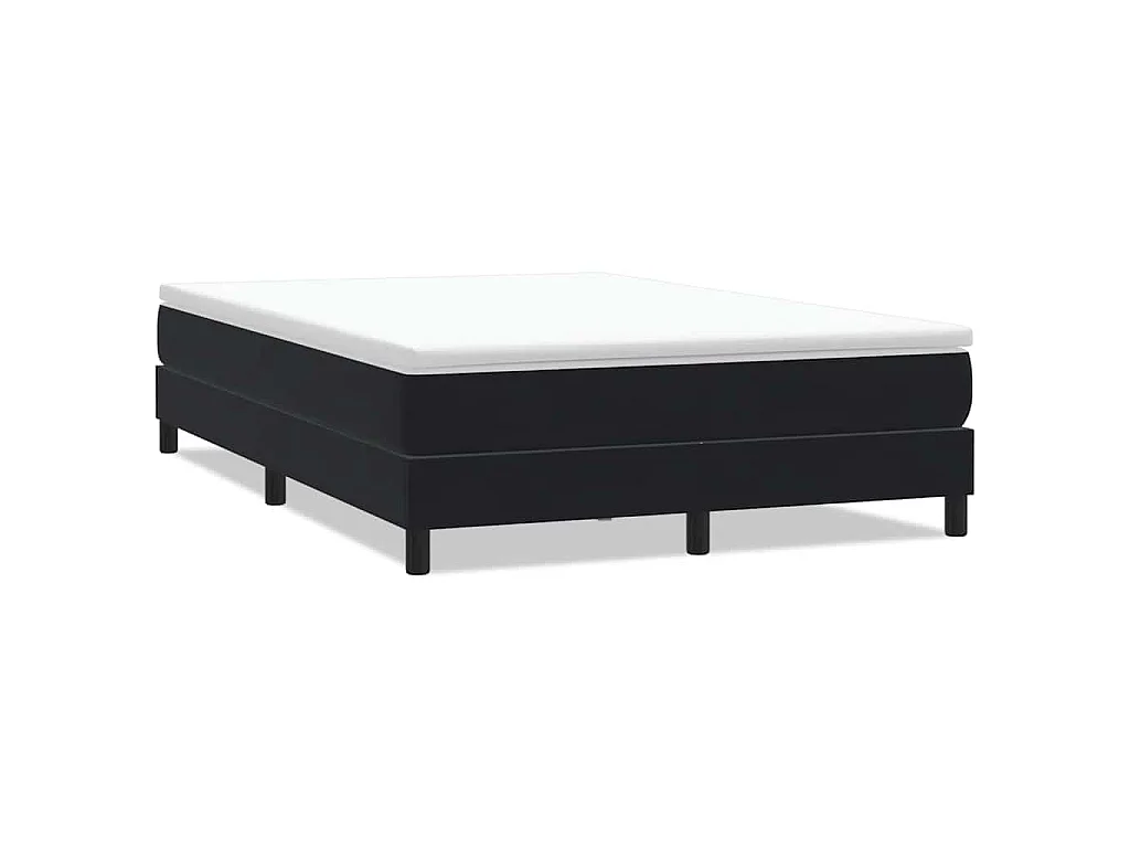 Bed boxspring zonder matras 160x220 cm fluweel zwart