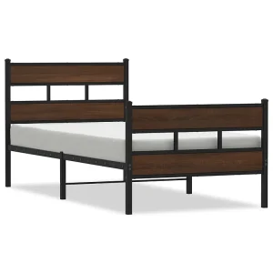 Bedframe met hoofdbord en voetbord zonder matras 80×200 cm