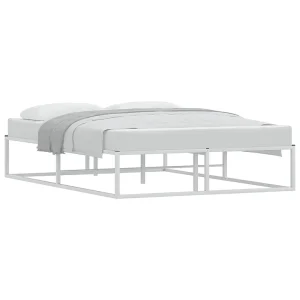 Bedframe zonder matras 140×200 cm wit Bedframe zonder matras 140×200 cm wit