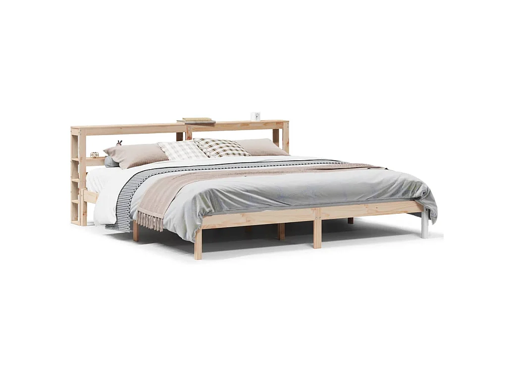 Bedframe zonder matras massief grenenhout 200x200 cm