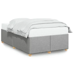 Bedframe zonder matras 120×200 cm stof lichtgrijs Bedframe zonder matras 120×200 cm stof lichtgrijs