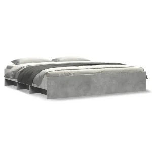 Bedframe zonder matras 180×200 cm spaanplaat betongrijs Bedframe zonder matras 180×200 cm spaanplaat betongrijs