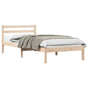 Bedframe Bruin 225,5 x 85,5 x 69,5 cm Massief Vurenhout