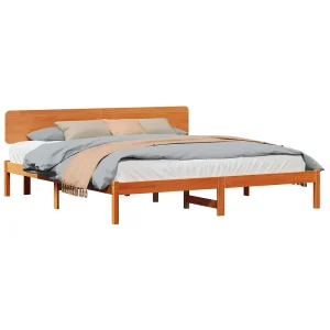 Bedframe Wasbruin 180 x 200 cm Massief grenenhout Bedframe Wasbruin 180 x 200 cm Massief grenenhout