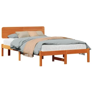 Bedframe Wasbruin 140 x 190 cm Massief grenenhout Bedframe Wasbruin 140 x 190 cm Massief grenenhout