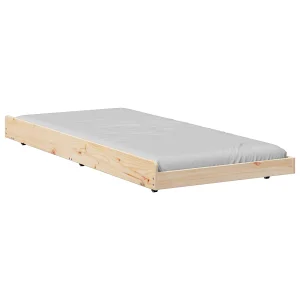 Bedframe Bruin 80 x 200 cm Massief grenenhout