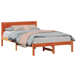 Bedframe Bruin 120 x 190 cm Massief grenenhout Bedframe Bruin 120 x 190 cm Massief grenenhout
