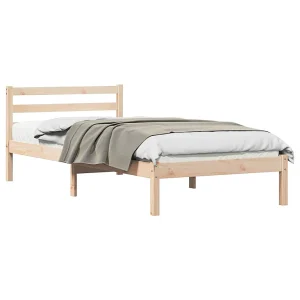 Bedframe Bruin 225,5 x 95,5 x 69,5 cm Massief Vurenhout