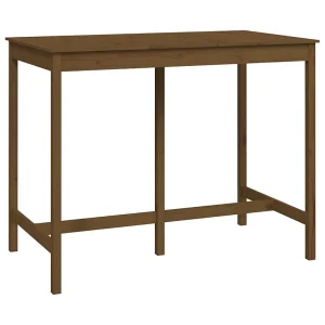 Bartafel 140x80x110 cm massief grenenhout honingbruin Bartafel 140x80x110 cm massief grenenhout honingbruin