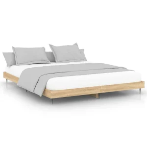 Bedframe zonder matras hout sonoma eikenkleurig 180×200 cm Bedframe zonder matras hout sonoma eikenkleurig 180×200 cm