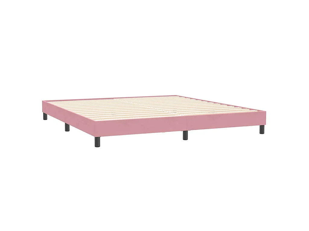 Bedframe zonder matras 200x220 cm fluweel roze