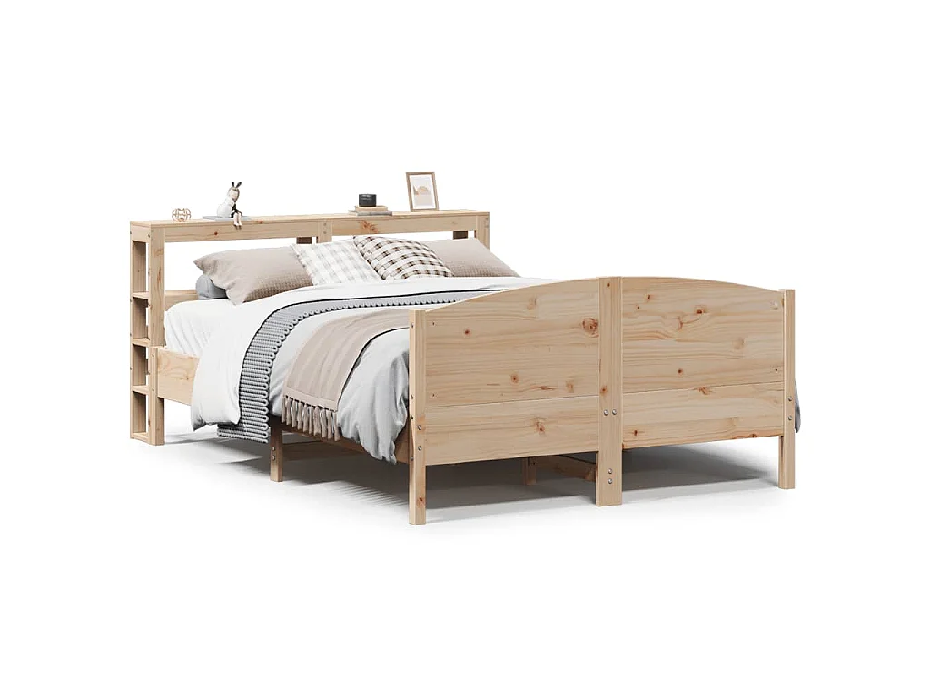 Bedframe zonder matras massief grenenhout 140x190 cm