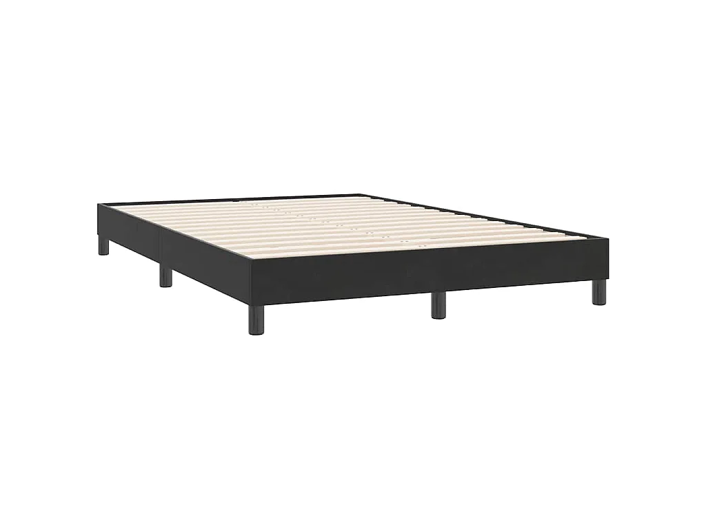 Bedframe zonder matras 160x220 cm fluweel zwart