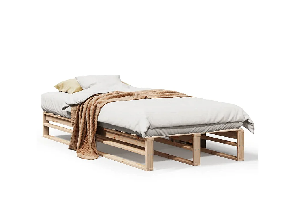 Bedframe zonder matras massief grenenhout 90x190 cm