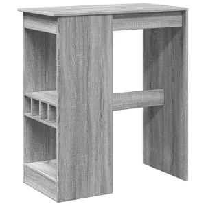 Bartafel met rekken 90×47,5×103,5 cm bewerkt hout grijs sonoma Bartafel met rekken 90×47,5×103,5 cm bewerkt hout grijs sonoma