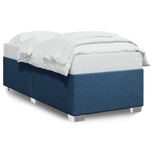 Bedframe zonder matras 100×200 cm stof blauw Bedframe zonder matras 100×200 cm stof blauw