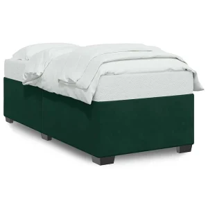 Bedframe zonder matras 80×200 cm fluweel donkergroen Bedframe zonder matras 80×200 cm fluweel donkergroen