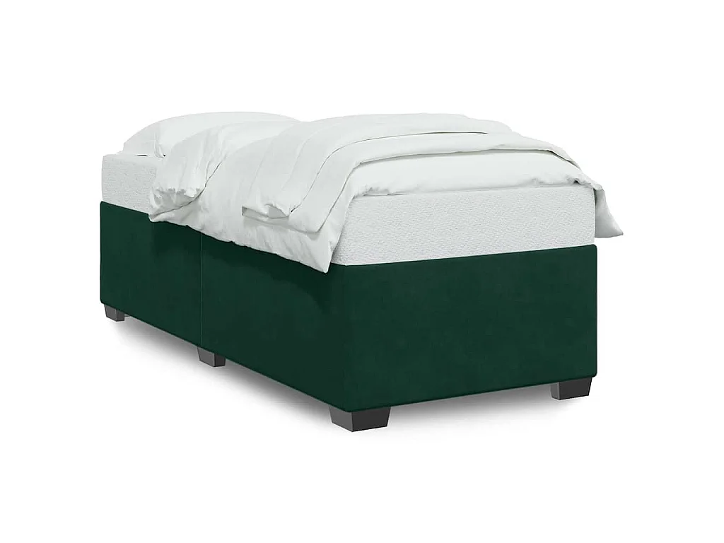 Bedframe zonder matras 80x200 cm fluweel donkergroen
