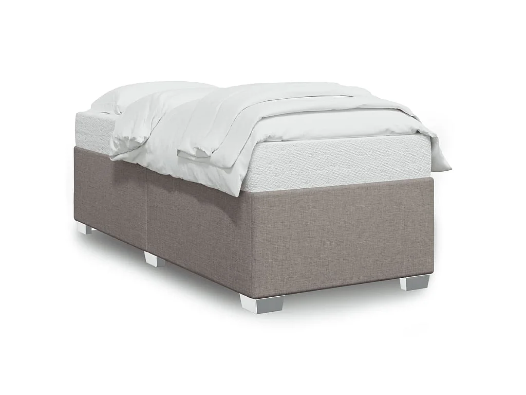 Bedframe zonder matras 90x190 cm stof taupe
