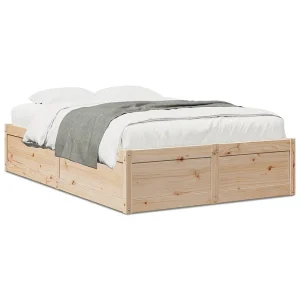 Bedframe zonder matras massief grenenhout 135×190 cm Bedframe zonder matras massief grenenhout 135×190 cm