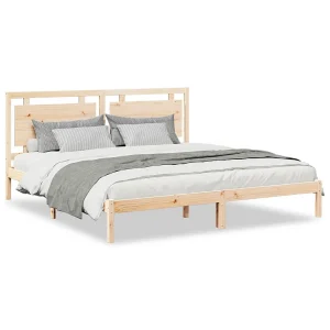 Bedframe extra lang zonder matras massief hout 200×220 cm Bedframe extra lang zonder matras massief hout 200×220 cm