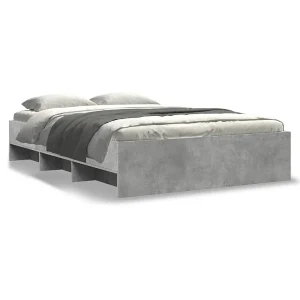 Bedframe bewerkt hout betongrijs 120×190 cm Bedframe bewerkt hout betongrijs 120×190 cm