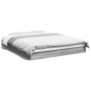 Bedframe zonder matras 160×200 cm spaanplaat grijs Sonoma Bedframe zonder matras 160×200 cm spaanplaat grijs Sonoma