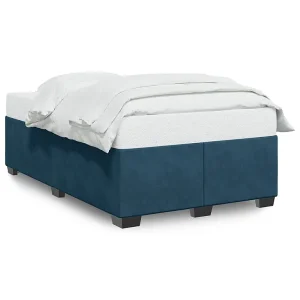 Bedframe fluweel blauw 120×200 cm Bedframe fluweel blauw 120×200 cm