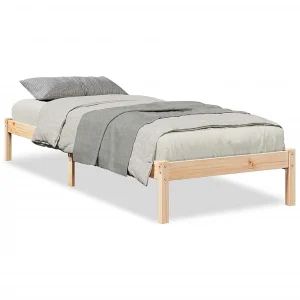 Bedframe extra lang zonder matras massief grenenhout 100×210 cm Bedframe extra lang zonder matras massief grenenhout 100×210 cm