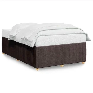 Bedframe zonder matras 120×190 cm stof donkerbruin Bedframe zonder matras 120×190 cm stof donkerbruin