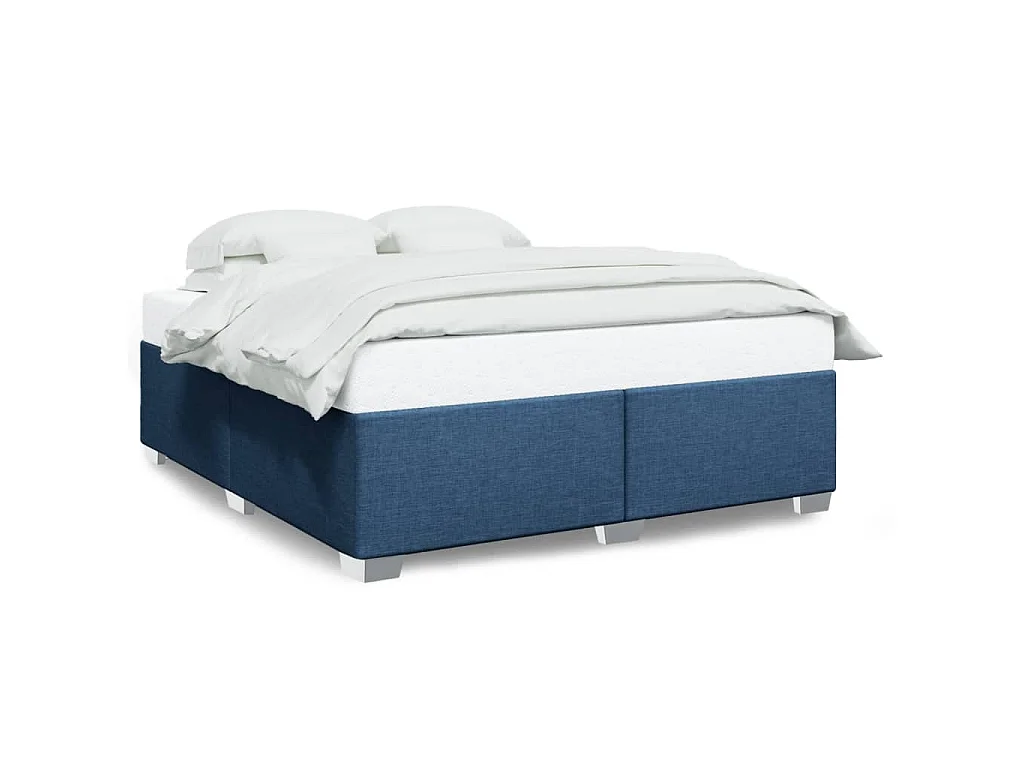 Bedframe zonder matras stof blauw 200x200 cm