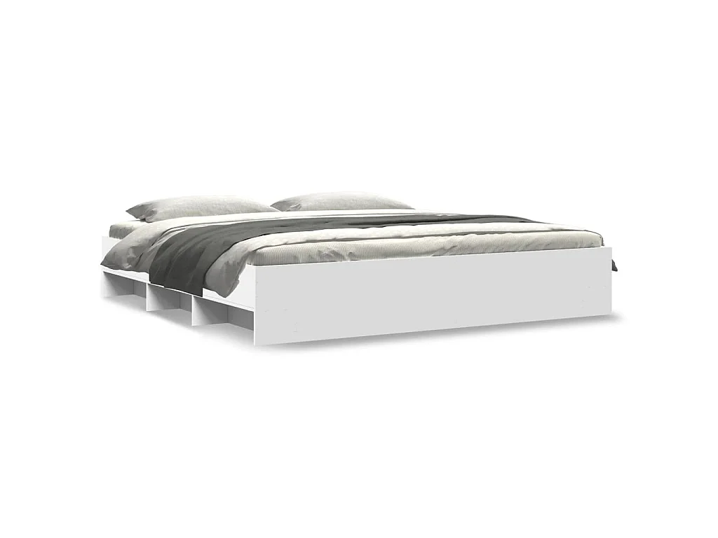 Bedframe zonder matras 180x200 cm spaanplaat wit