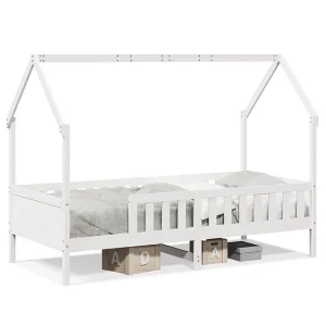 Bedhuis wit massief grenenhout 80×200 cm Bedhuis wit massief grenenhout 80×200 cm