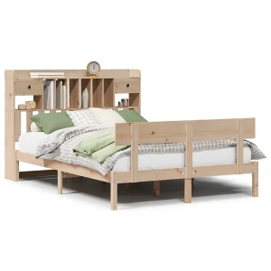 Bed met boekenkast zonder matras massief grenenhout 140×200 cm Bed met boekenkast zonder matras massief grenenhout 140×200 cm
