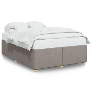 Bedframe zonder matras stof taupe 140×190 cm Bedframe zonder matras stof taupe 140×190 cm