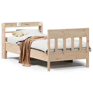 Bedframe zonder matras massief grenenhout 75×190 cm Bedframe zonder matras massief grenenhout 75×190 cm