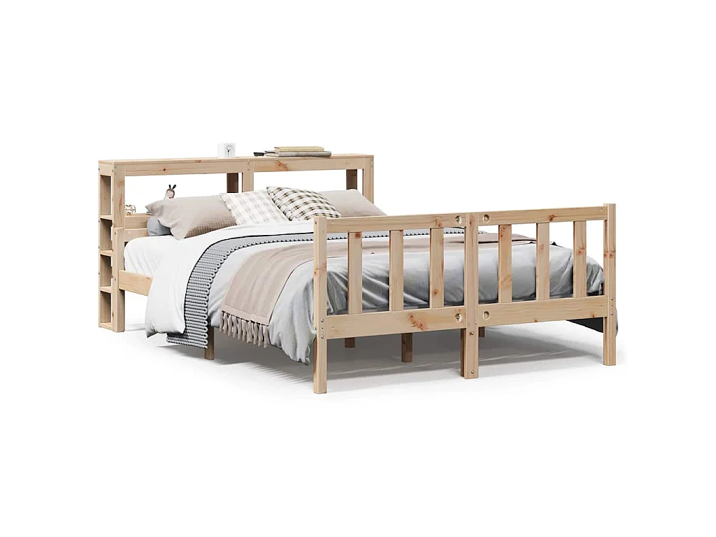 Bedframe zonder matras massief grenenhout 160x200 cm