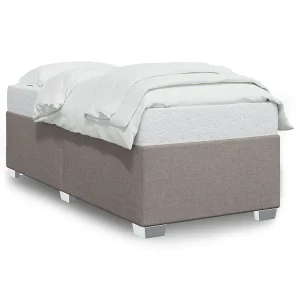 Bedframe zonder matras 100×200 cm stof taupe Bedframe zonder matras 100×200 cm stof taupe