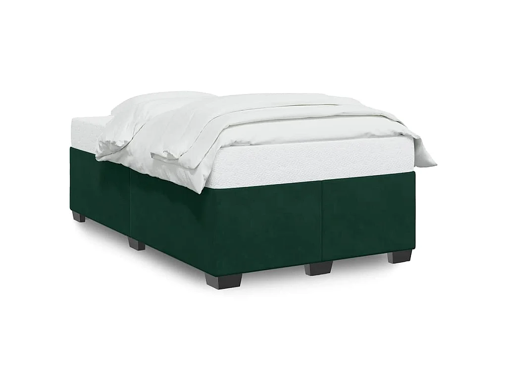 Bedframe zonder matras 120x190 cm fluweel donkergroen