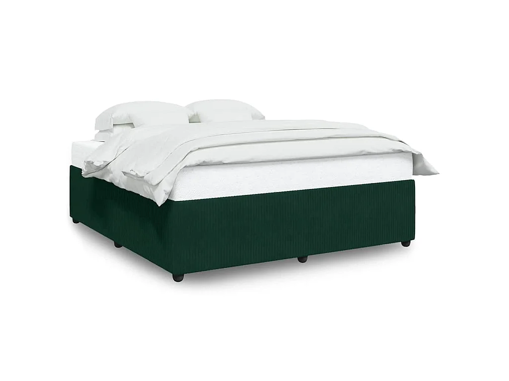 Bedframe zonder matras 180x200 cm fluweel donkergroen