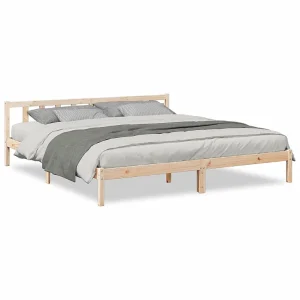 Bedframe extra lang zonder matras massief grenenhout 180×210 cm Bedframe extra lang zonder matras massief grenenhout 180×210 cm
