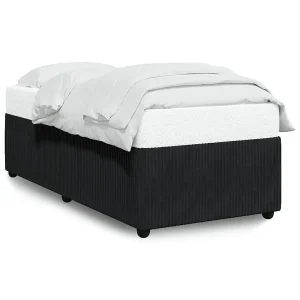 Bedframe fluweel zwart 80×200 cm