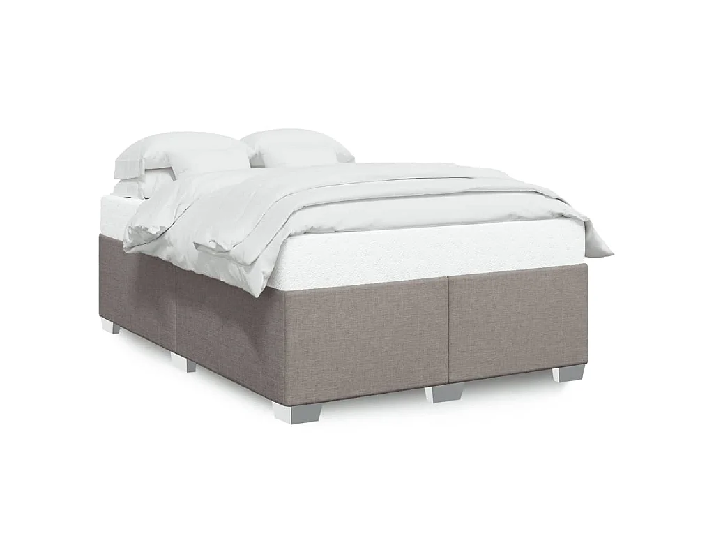 Bedframe zonder matras stof taupe 140x200 cm