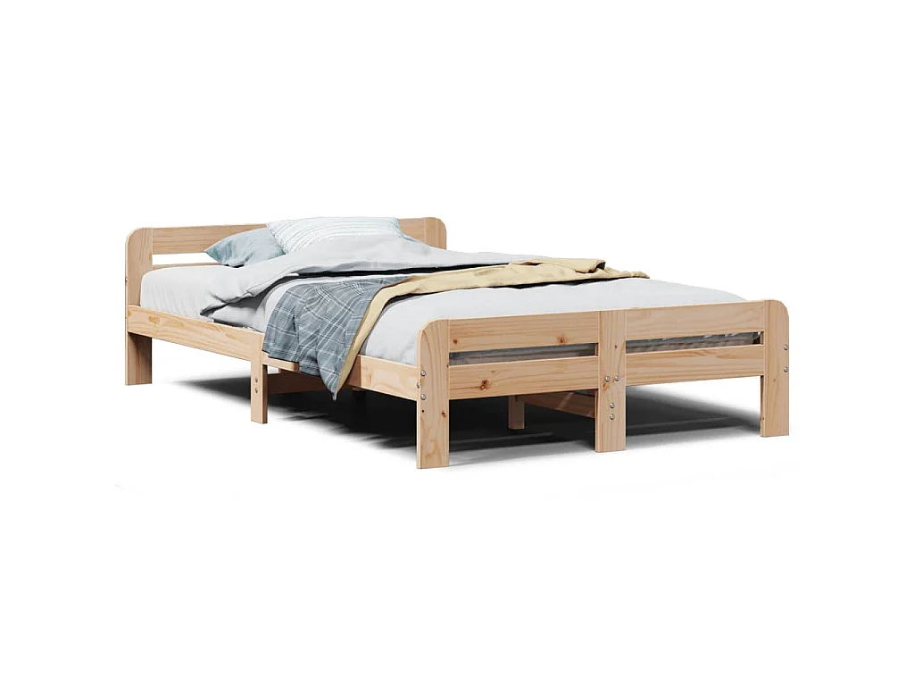 Bedframe zonder matras massief grenenhout 120x200 cm