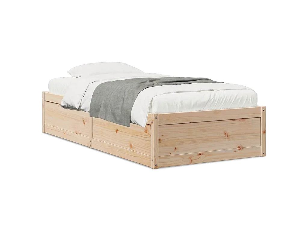 Bedframe zonder matras massief grenenhout 90x190 cm
