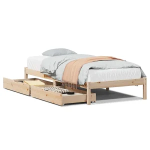 Bedframe zonder matras massief grenenhout 90×190 cm Bedframe zonder matras massief grenenhout 90×190 cm