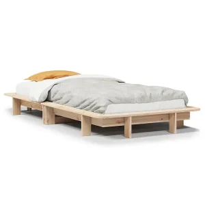Bedframe zonder matras massief grenenhout 90×200 cm Bedframe zonder matras massief grenenhout 90×200 cm