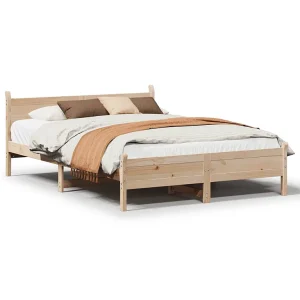 Bedframe zonder matras massief grenenhout 140×190 cm Bedframe zonder matras massief grenenhout 140×190 cm