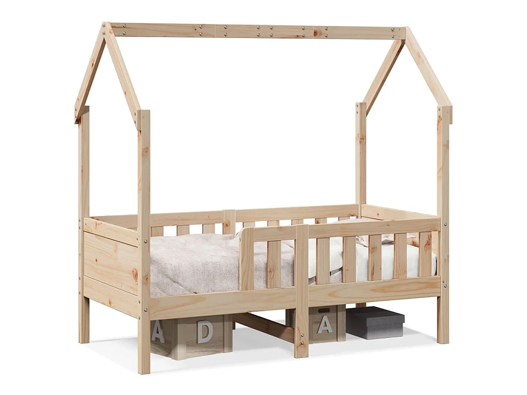 Bedhuis massief grenenhout 70x140 cm